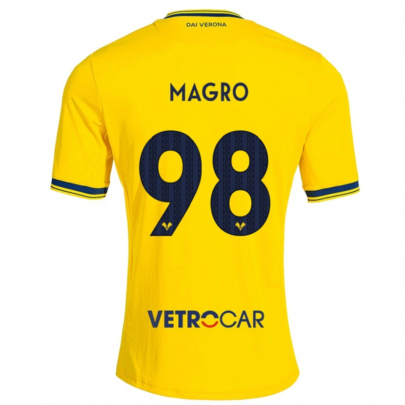 Danxen Dames Federico Magro #98 Geel Rood Uitshirt Uittenue 2026/27 T-Shirt
