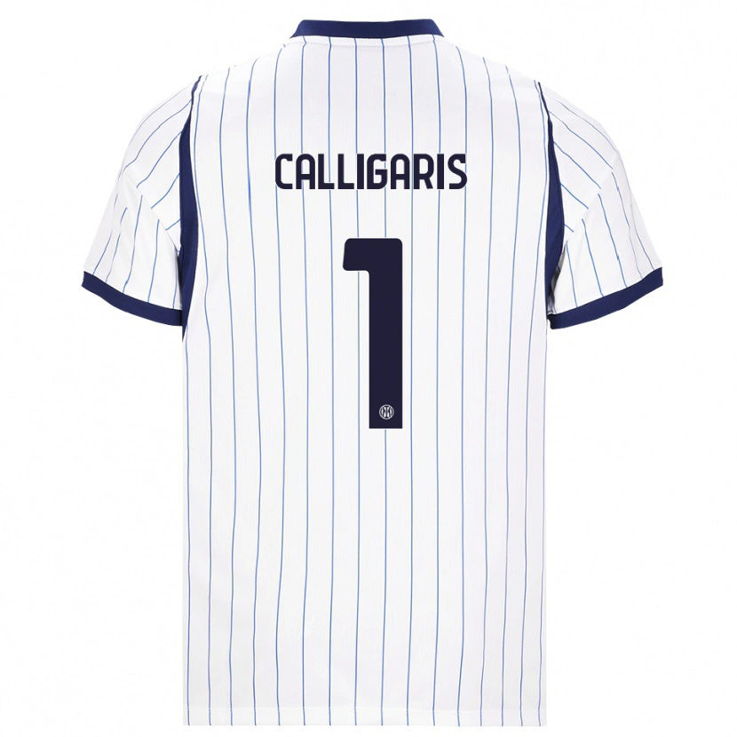 Danxen Dames Alessandro Calligaris #1 Wit Marineblauw Uitshirt Uittenue 2026/27 T-Shirt