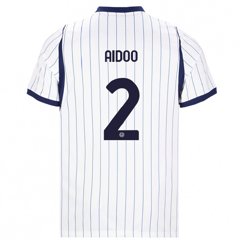 Danxen Dames Mike Aidoo #2 Wit Marineblauw Uitshirt Uittenue 2026/27 T-Shirt