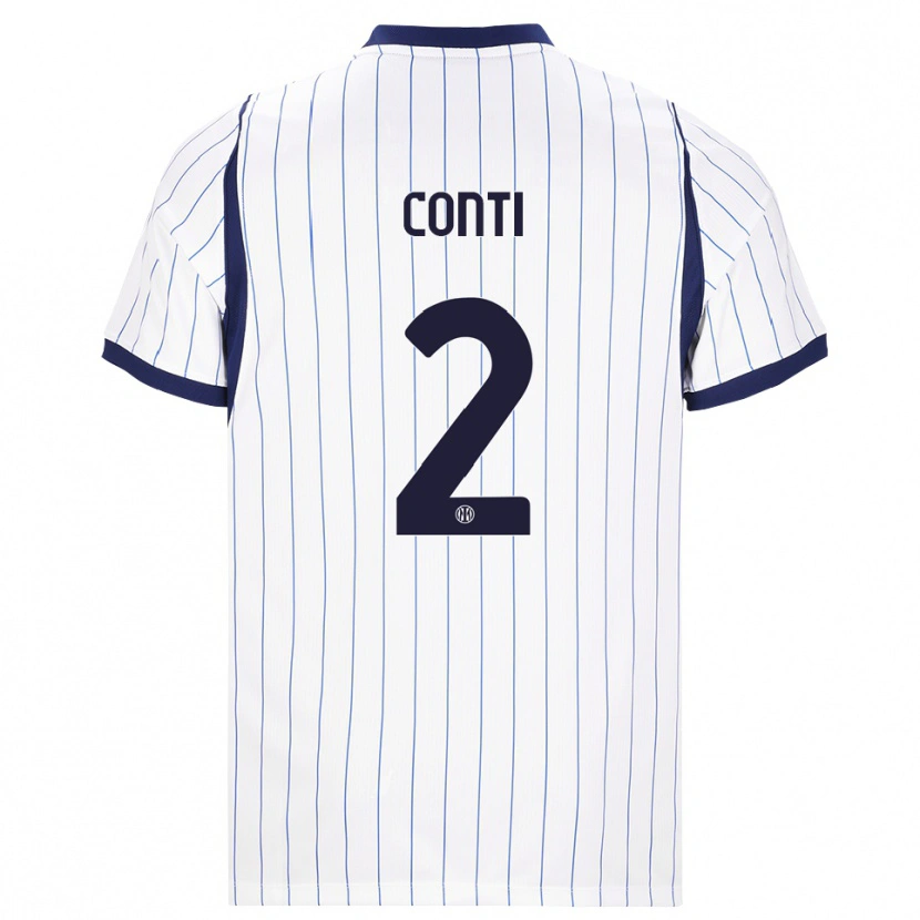 Danxen Dames Arturo Conti #2 Wit Marineblauw Uitshirt Uittenue 2026/27 T-Shirt