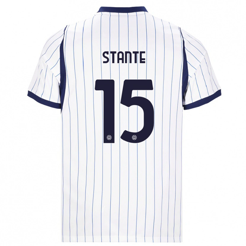 Danxen Dames Francesco Stante #15 Wit Marineblauw Uitshirt Uittenue 2026/27 T-Shirt