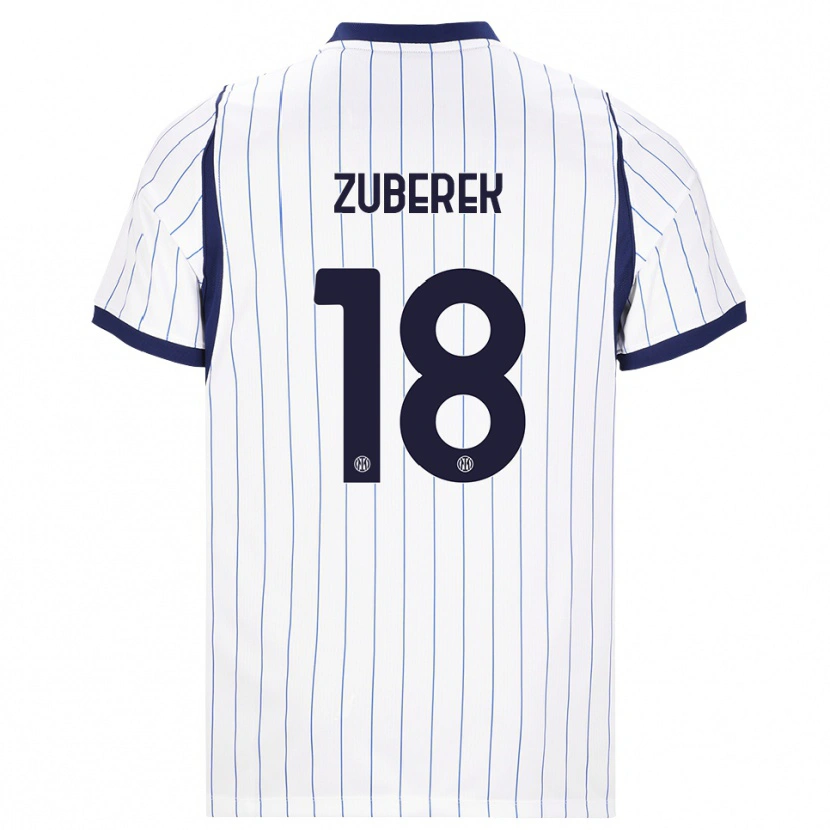 Danxen Dames Jan Zuberek #18 Wit Marineblauw Uitshirt Uittenue 2026/27 T-Shirt