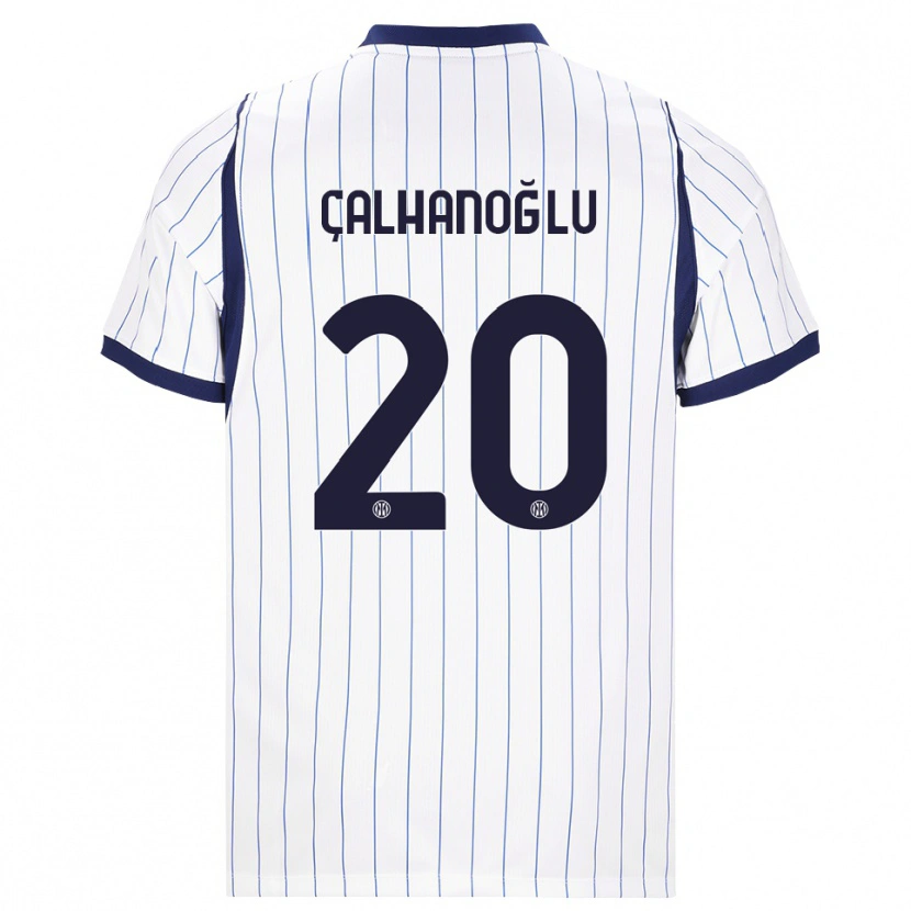 Danxen Dames Hakan Çalhanoğlu #20 Wit Marineblauw Uitshirt Uittenue 2026/27 T-Shirt