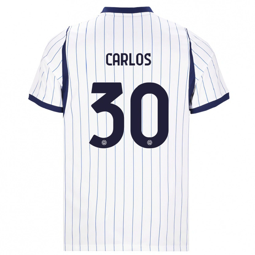 Danxen Dames Carlos Augusto #30 Wit Marineblauw Uitshirt Uittenue 2026/27 T-Shirt