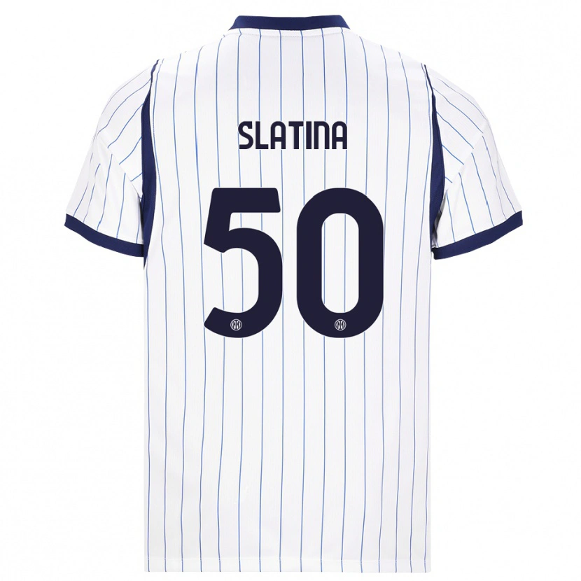 Danxen Dames Duje Slatina #50 Wit Marineblauw Uitshirt Uittenue 2026/27 T-Shirt