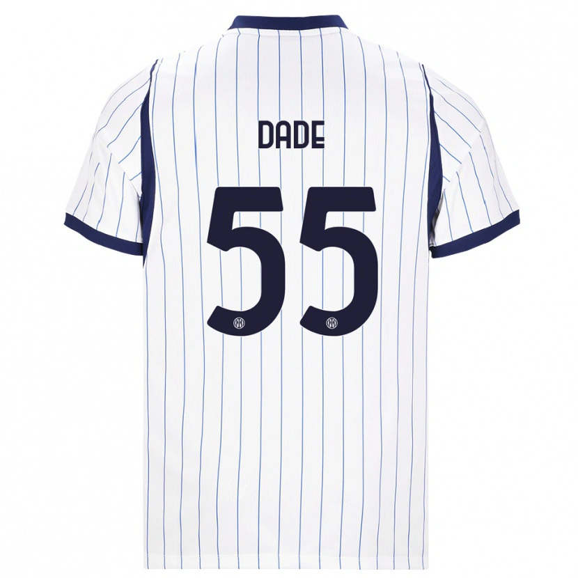 Danxen Dames Emmanuel Dade #55 Wit Marineblauw Uitshirt Uittenue 2026/27 T-Shirt