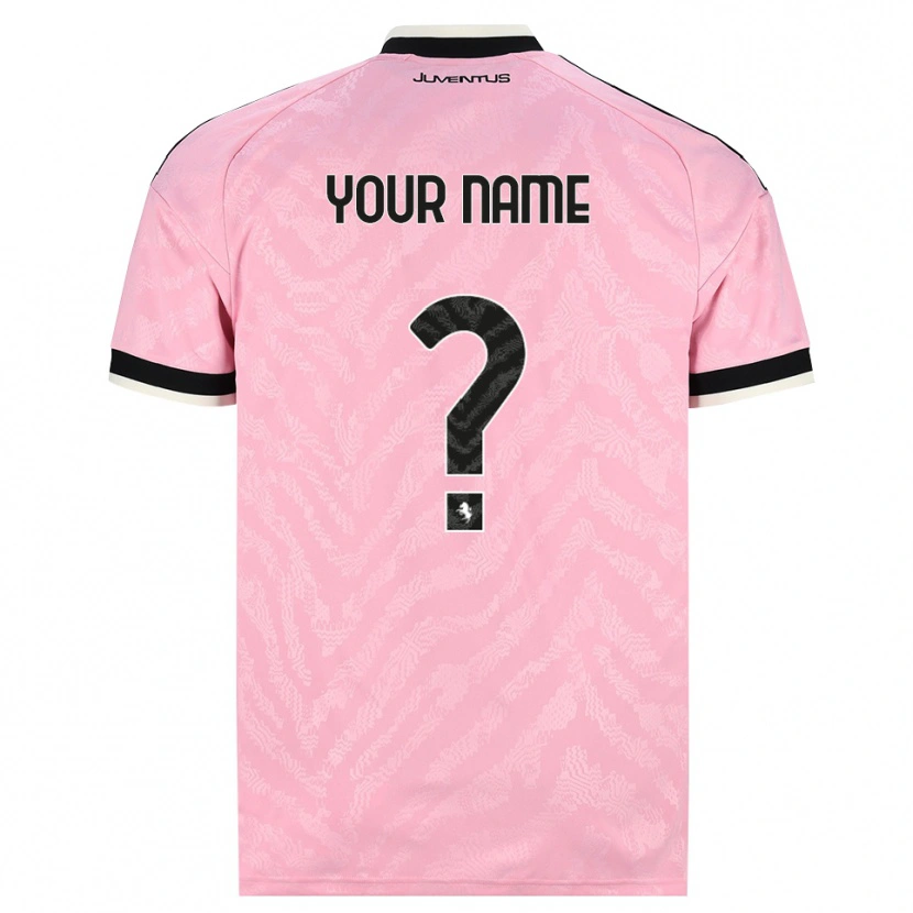 Danxen Dames Uw Naam #0 Roze Zwart Uitshirt Uittenue 2026/27 T-Shirt