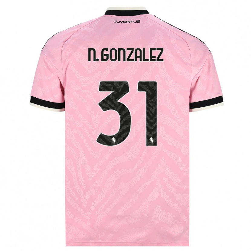 Danxen Dames Nico González #31 Roze Zwart Uitshirt Uittenue 2026/27 T-Shirt