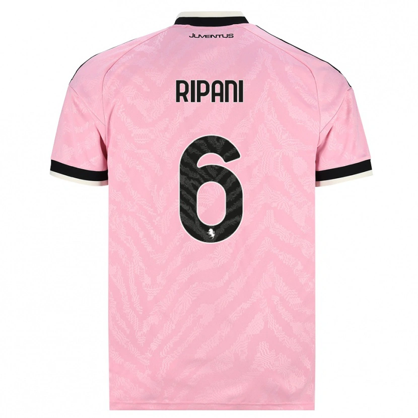 Danxen Dames Diego Ripani #6 Roze Zwart Uitshirt Uittenue 2026/27 T-Shirt