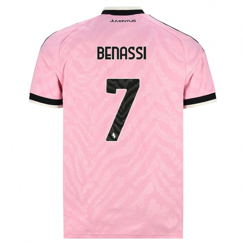 Danxen Dames Federico Benassi #7 Roze Zwart Uitshirt Uittenue 2026/27 T-Shirt