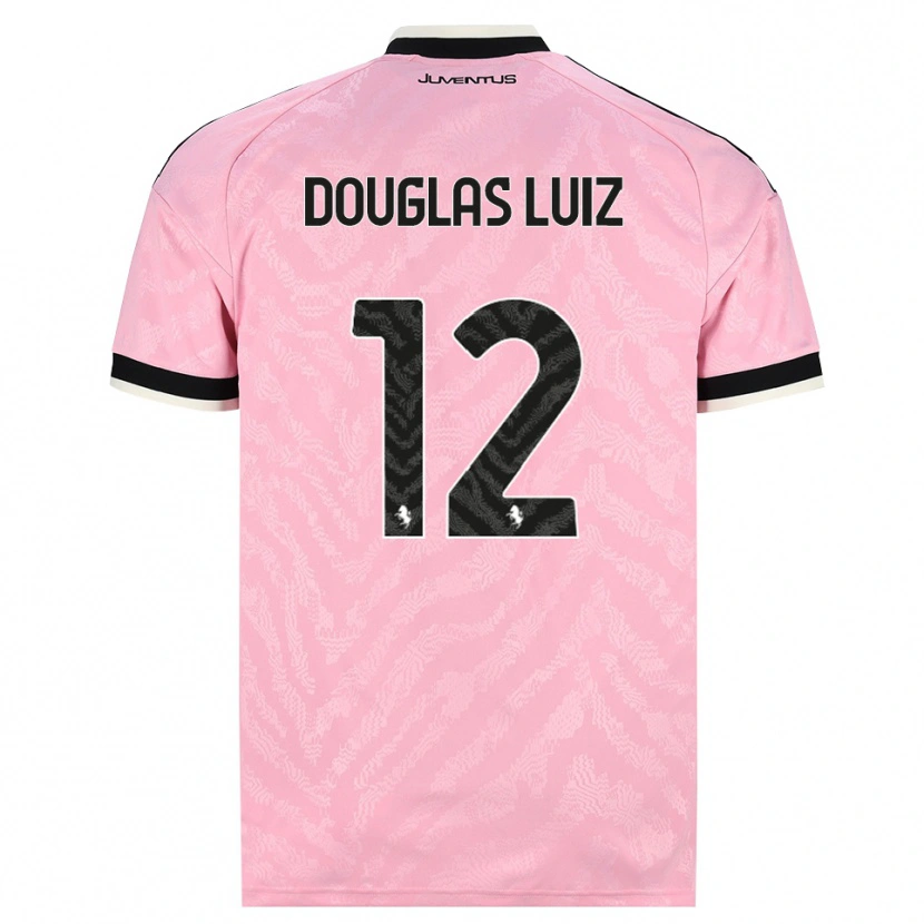 Danxen Dames Douglas Luiz #12 Roze Zwart Uitshirt Uittenue 2026/27 T-Shirt