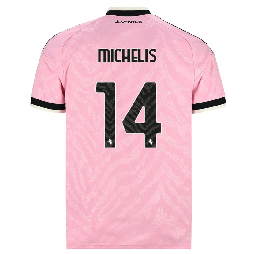 Danxen Dames Mattia Michelis #14 Roze Zwart Uitshirt Uittenue 2026/27 T-Shirt