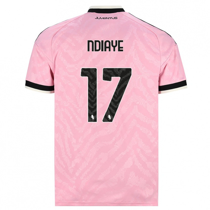 Danxen Dames Modou Ndiaye #17 Roze Zwart Uitshirt Uittenue 2026/27 T-Shirt