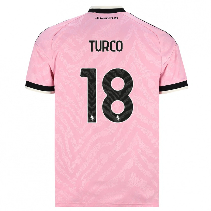 Danxen Dames Nicolo Turco #18 Roze Zwart Uitshirt Uittenue 2026/27 T-Shirt