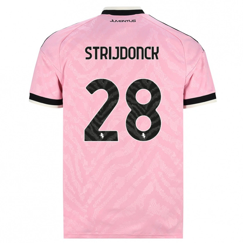 Danxen Dames Bayron Strijdonck #28 Roze Zwart Uitshirt Uittenue 2026/27 T-Shirt