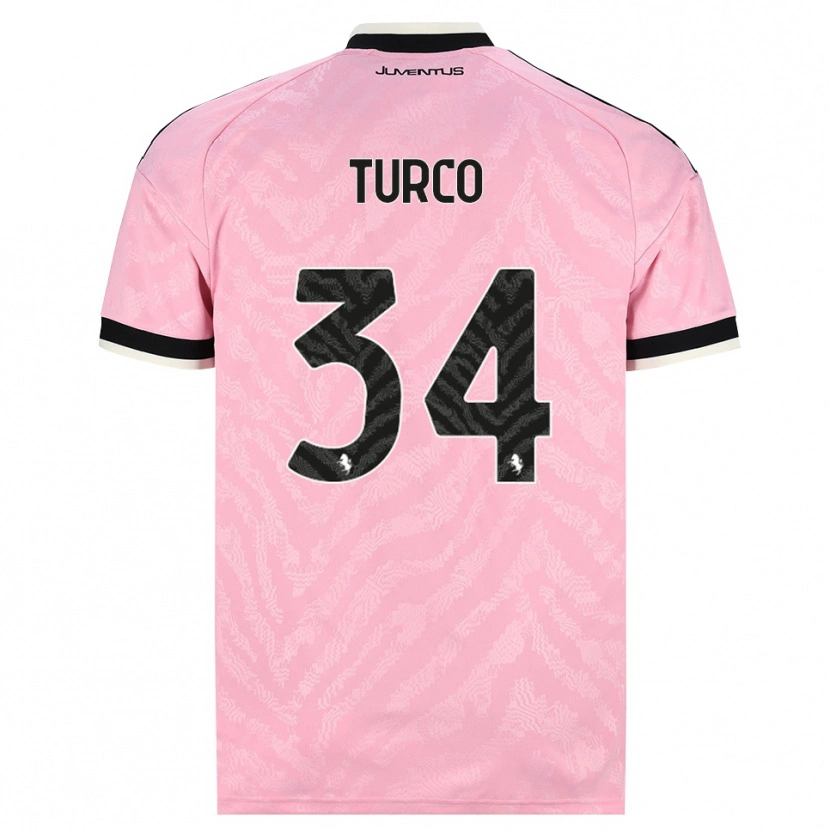 Danxen Dames Stefano Turco #34 Roze Zwart Uitshirt Uittenue 2026/27 T-Shirt