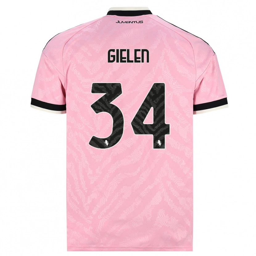 Danxen Dames Wout Gielen #34 Roze Zwart Uitshirt Uittenue 2026/27 T-Shirt