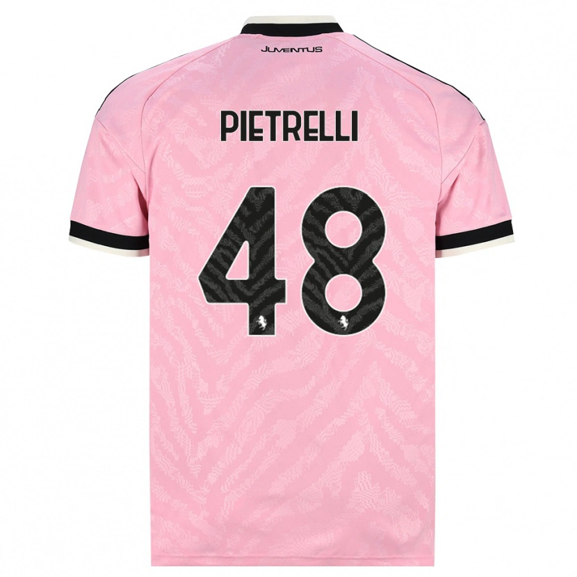 Danxen Dames Alessandro Pietrelli #48 Roze Zwart Uitshirt Uittenue 2026/27 T-Shirt