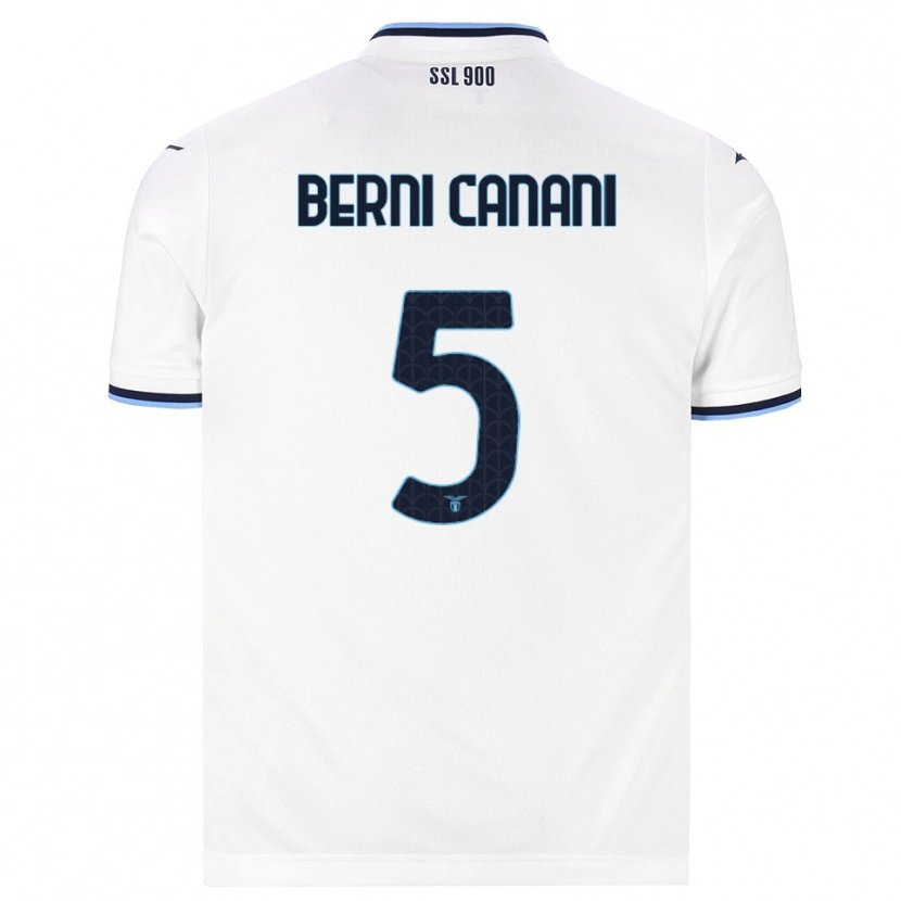 Danxen Dames Leonardo Berni Canani #5 Wit Marineblauw Uitshirt Uittenue 2026/27 T-Shirt