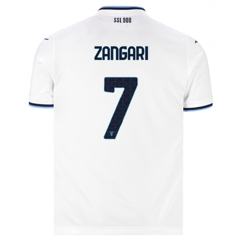 Danxen Dames Vincenzo Zangari #7 Wit Marineblauw Uitshirt Uittenue 2026/27 T-Shirt