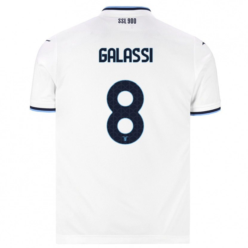 Danxen Dames Bruno Galassi #8 Wit Marineblauw Uitshirt Uittenue 2026/27 T-Shirt