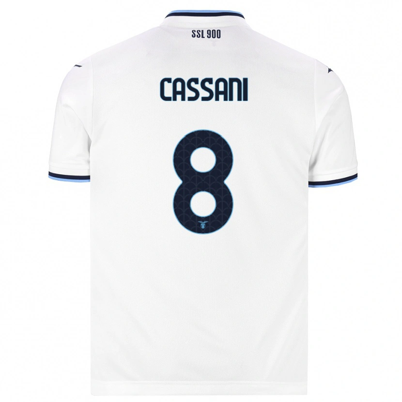 Danxen Dames Matteo Cassani #8 Wit Marineblauw Uitshirt Uittenue 2026/27 T-Shirt