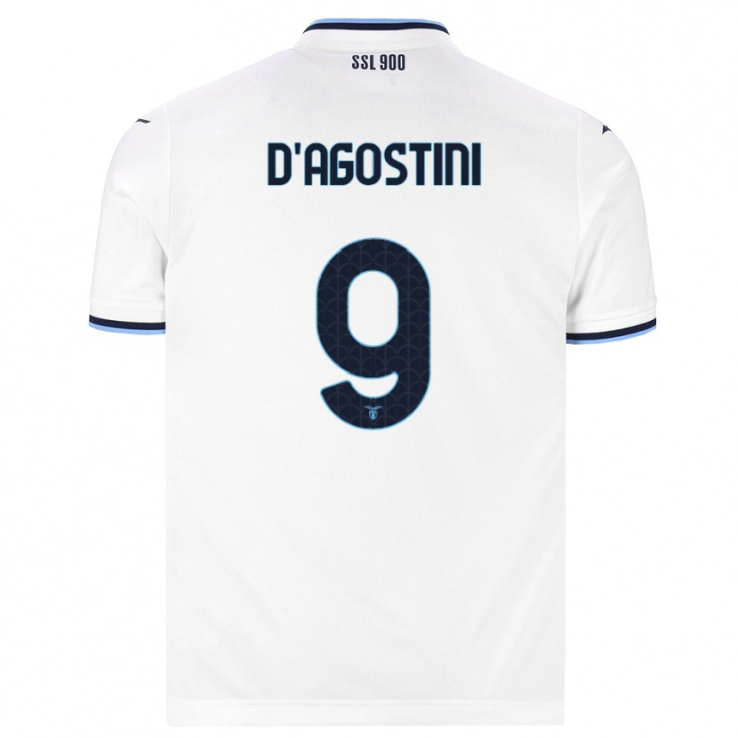 Danxen Dames Lorenzo D'agostini #9 Wit Marineblauw Uitshirt Uittenue 2026/27 T-Shirt
