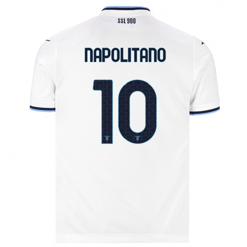 Danxen Dames Luca Napolitano #10 Wit Marineblauw Uitshirt Uittenue 2026/27 T-Shirt