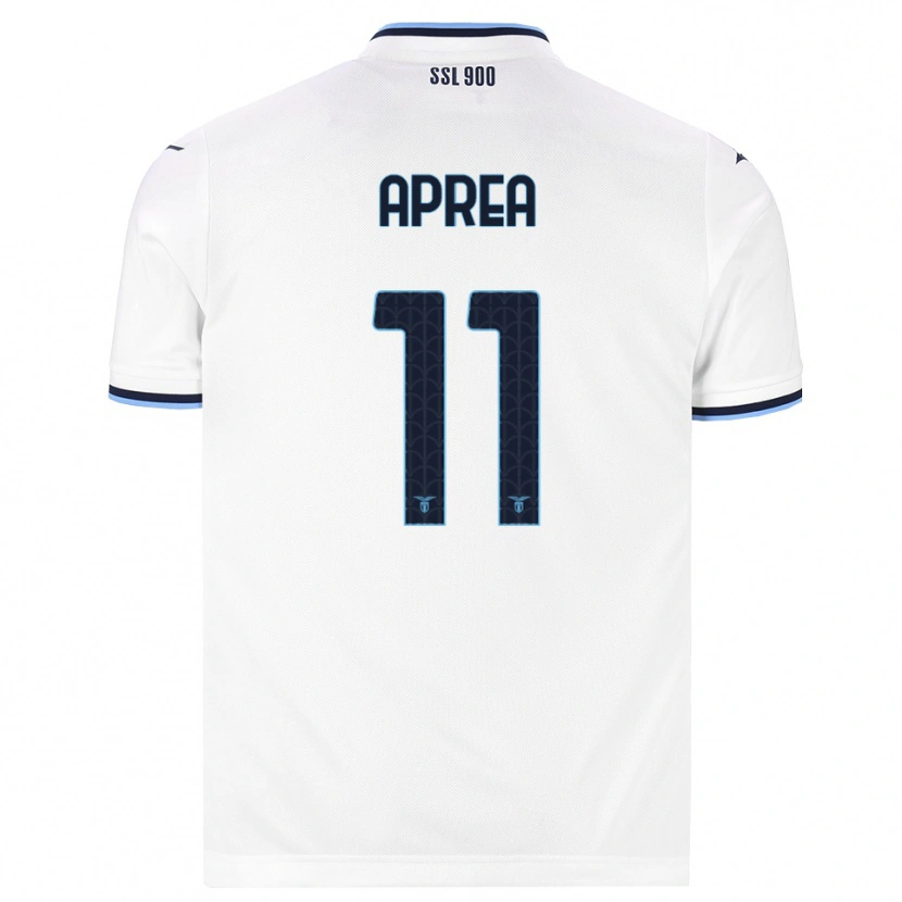 Danxen Dames Federico Aprea #11 Wit Marineblauw Uitshirt Uittenue 2026/27 T-Shirt