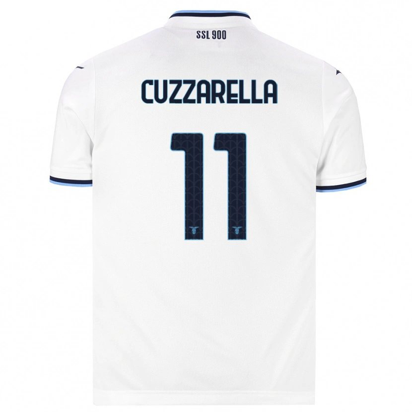 Danxen Dames Cristian Cuzzarella #11 Wit Marineblauw Uitshirt Uittenue 2026/27 T-Shirt