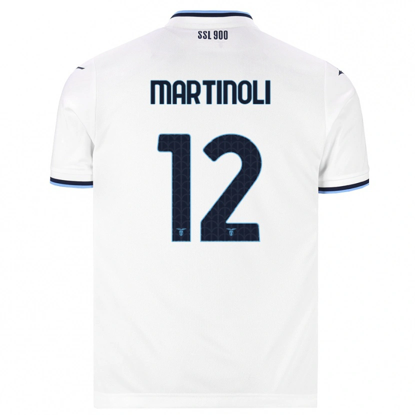 Danxen Dames Elettra Martinoli #12 Wit Marineblauw Uitshirt Uittenue 2026/27 T-Shirt