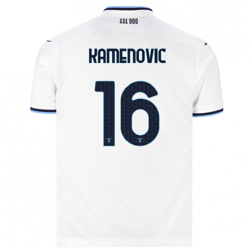 Danxen Dames Dimitrije Kamenovic #16 Wit Marineblauw Uitshirt Uittenue 2026/27 T-Shirt