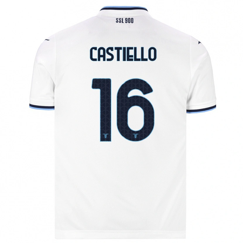 Danxen Dames Antonietta Castiello #16 Wit Marineblauw Uitshirt Uittenue 2026/27 T-Shirt