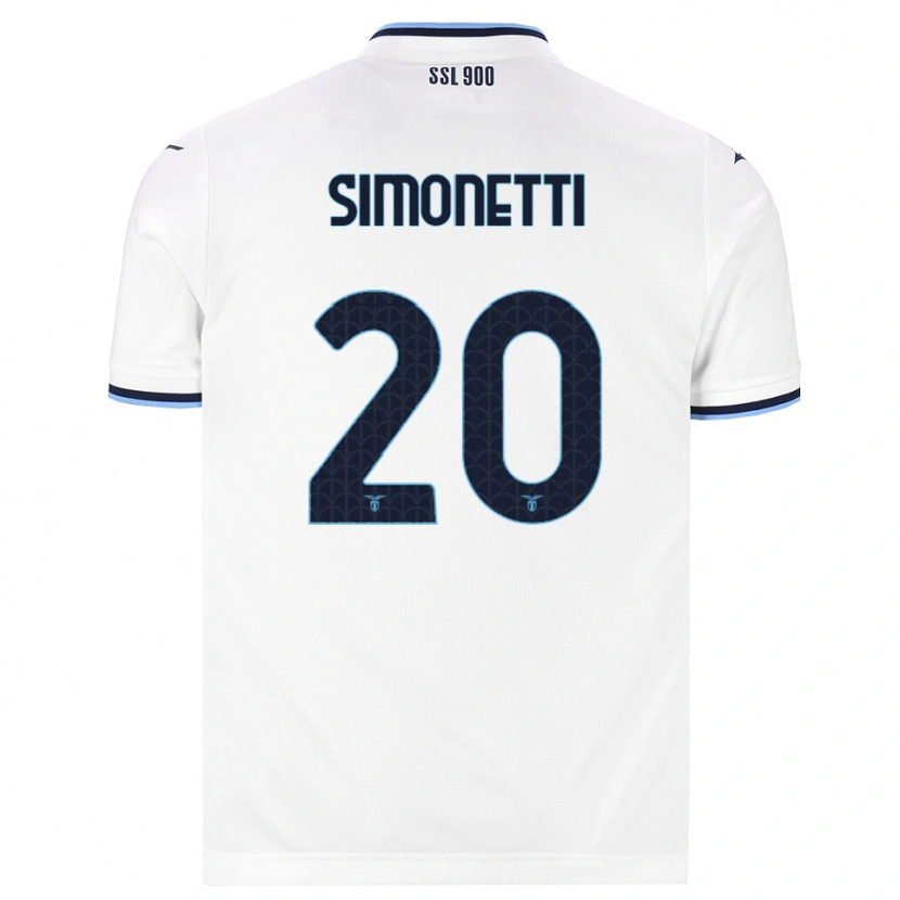 Danxen Dames Flaminia Simonetti #20 Wit Marineblauw Uitshirt Uittenue 2026/27 T-Shirt