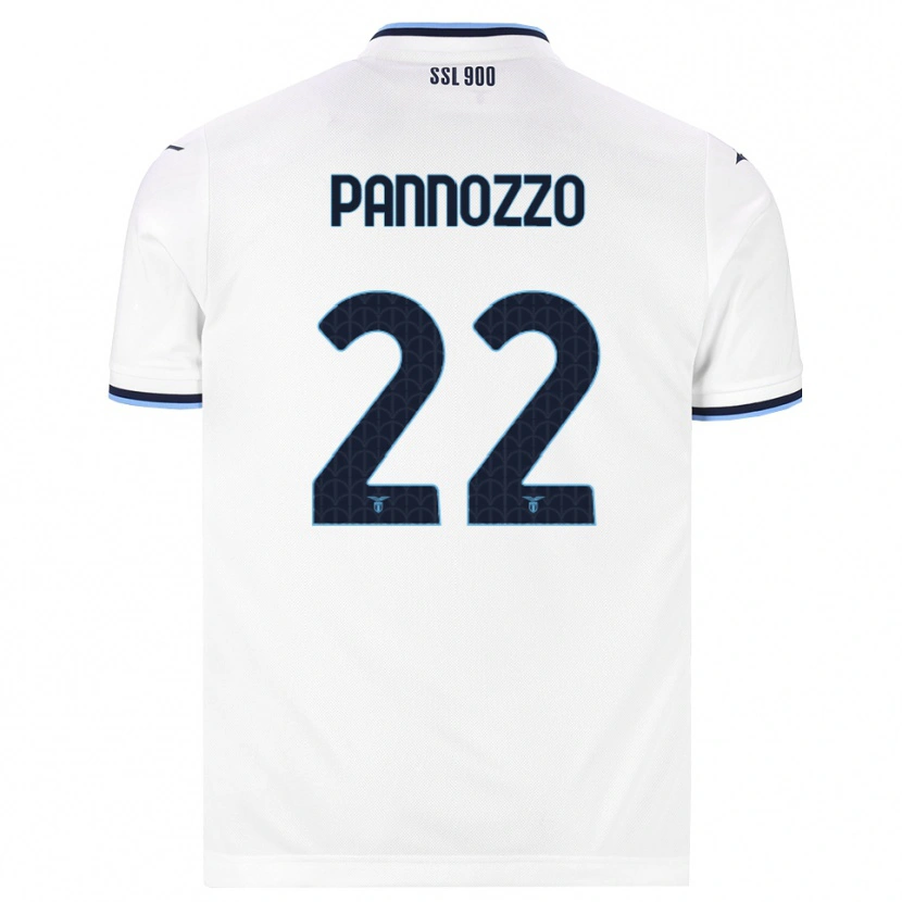 Danxen Dames Nicolò Pannozzo #22 Wit Marineblauw Uitshirt Uittenue 2026/27 T-Shirt