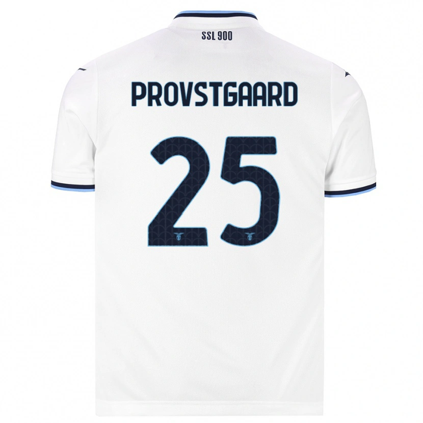 Danxen Dames Oliver Provstgaard #25 Wit Marineblauw Uitshirt Uittenue 2026/27 T-Shirt