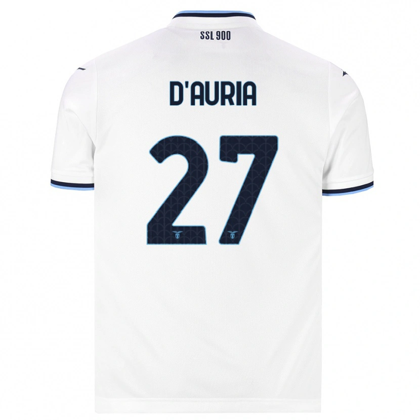 Danxen Dames Federica D'auria #27 Wit Marineblauw Uitshirt Uittenue 2026/27 T-Shirt
