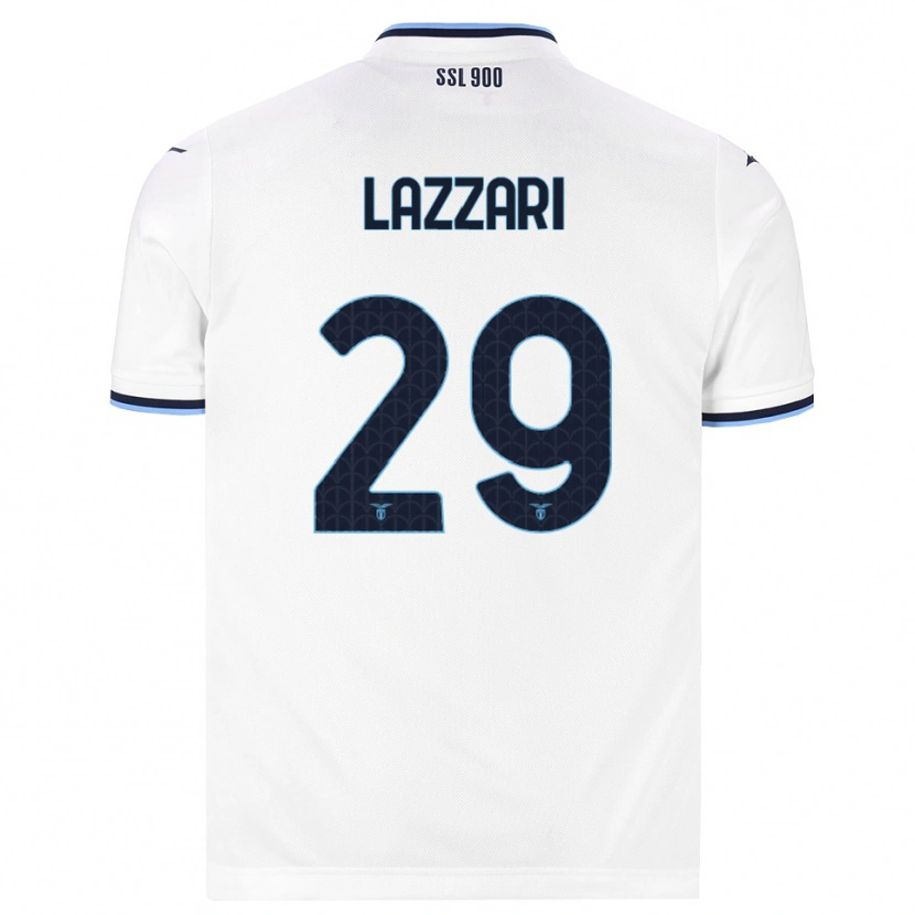 Danxen Dames Manuel Lazzari #29 Wit Marineblauw Uitshirt Uittenue 2026/27 T-Shirt