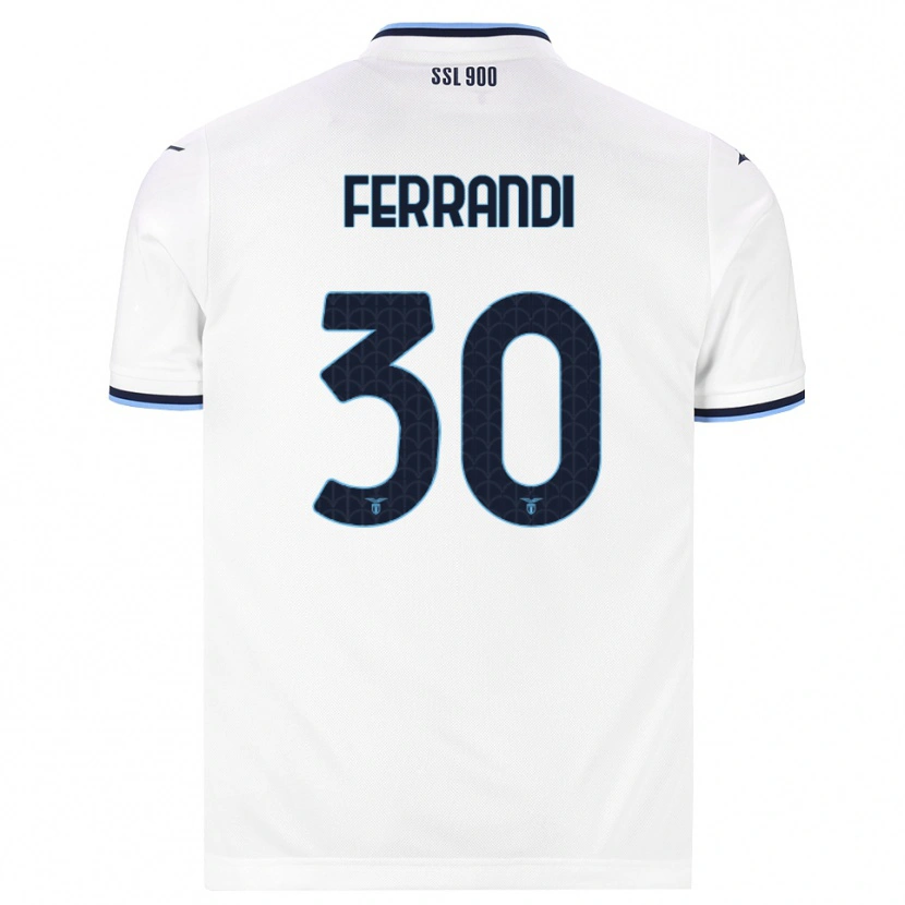 Danxen Dames Giulia Ferrandi #30 Wit Marineblauw Uitshirt Uittenue 2026/27 T-Shirt