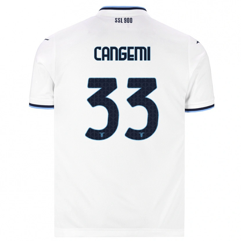 Danxen Dames Emanuele Cangemi #33 Wit Marineblauw Uitshirt Uittenue 2026/27 T-Shirt