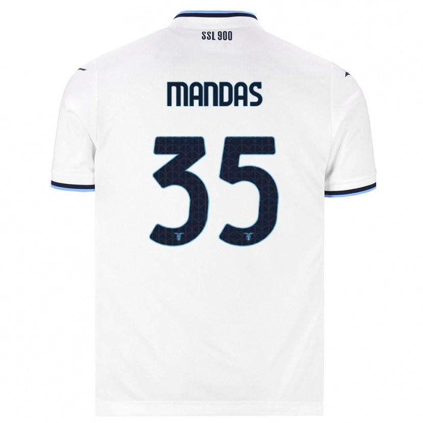 Danxen Dames Christos Mandas #35 Wit Marineblauw Uitshirt Uittenue 2026/27 T-Shirt