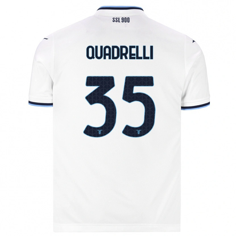 Danxen Dames Leonardo Quadrelli #35 Wit Marineblauw Uitshirt Uittenue 2026/27 T-Shirt