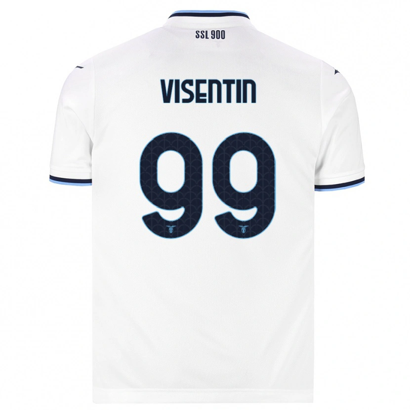 Danxen Dames Noemi Visentin #99 Wit Marineblauw Uitshirt Uittenue 2026/27 T-Shirt