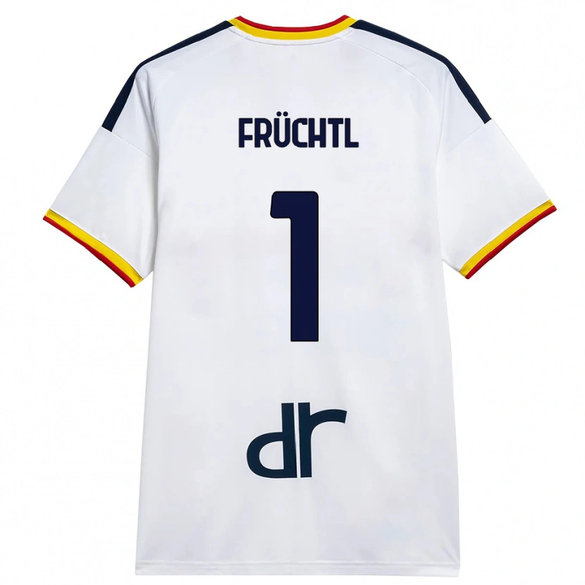 Danxen Dames Christian Früchtl #1 Wit Geel Rood Uitshirt Uittenue 2026/27 T-Shirt