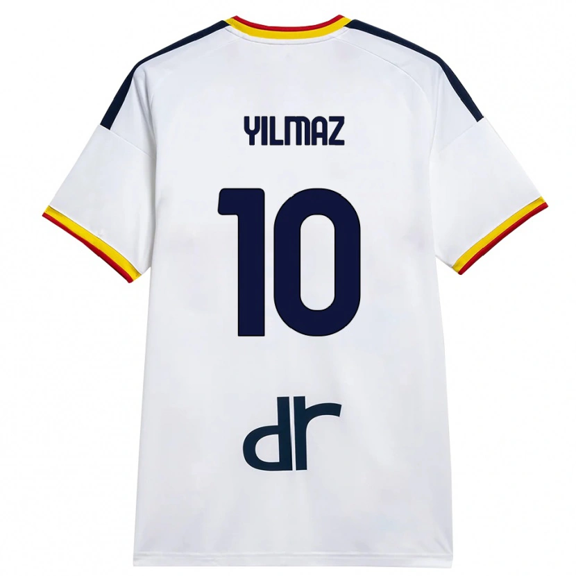 Danxen Dames Enes Yilmaz #10 Wit Geel Rood Uitshirt Uittenue 2026/27 T-Shirt