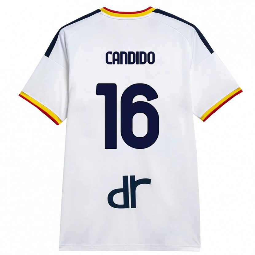 Danxen Dames Filippo Candido #16 Wit Geel Rood Uitshirt Uittenue 2026/27 T-Shirt