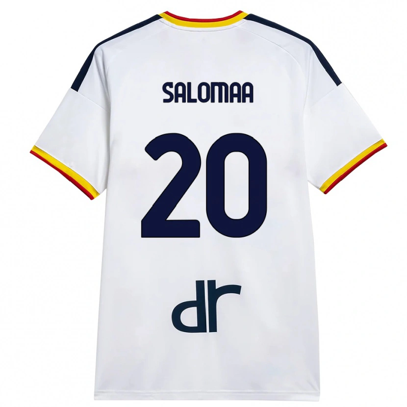 Danxen Dames Henri Salomaa #20 Wit Geel Rood Uitshirt Uittenue 2026/27 T-Shirt