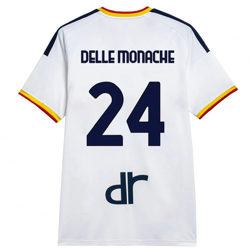 Danxen Dames Marco Delle Monache #24 Wit Geel Rood Uitshirt Uittenue 2026/27 T-Shirt