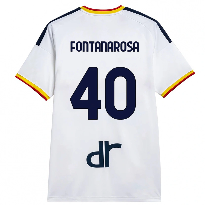 Danxen Dames Andrea Fontanarosa #40 Wit Geel Rood Uitshirt Uittenue 2026/27 T-Shirt
