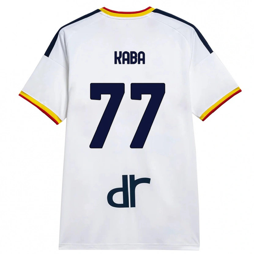 Danxen Dames Mohamed Kaba #77 Wit Geel Rood Uitshirt Uittenue 2026/27 T-Shirt